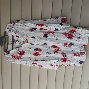 NWT Woman Within floral top 100% rayon plus size 3X